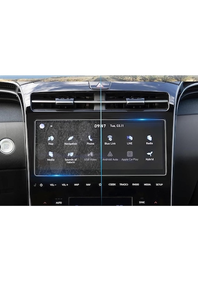 Hyundai Tucson 10.25 İnç Multimedya Ekran Koruyucu 2021