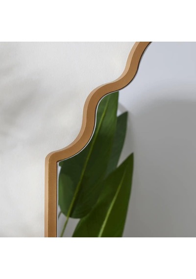 Tr Asimetrik Ayna/asimetrik Duvar Dekor Aynası/konsol Aynası/dekor Aynası Gold 50 X 80 Diğer