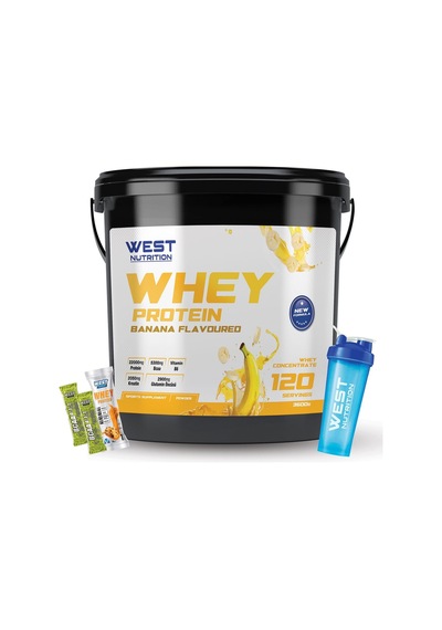 West Nutrition Whey Protein Tozu 3600 Gr 120 Servis  Hediye