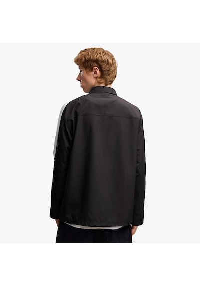 Puma T7 Relaxed Woven Overshirt Erkek Siyah Gömlek 638362 Çok Renkli