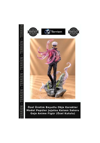 Özel Üretim Boyutlu Obje Karakter Model Popüler Jujutsu Kaisen Satoru Gojo Anime Figür Özel Kutulu