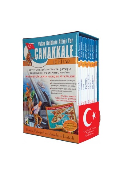 Vatan Kalbinin Attığı Yer Çanakkale - 10 Kitap Takım - Sara Gürbüz Özeren - Damla Yayınevi
