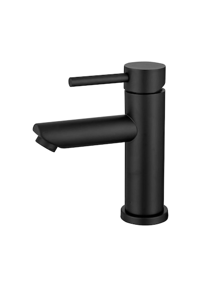 Sardıcı Lavabo Bataryası Siyah Kaplama Çift Su Girişli Yüksek Model