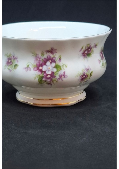 Sweet Violets Bone China Antika Porselen Şekerlik/çerezlik 150 Ml Pembe