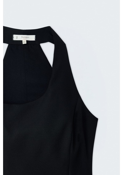Sateen Aksesuar Detaylı Bluz - Siyah-137443