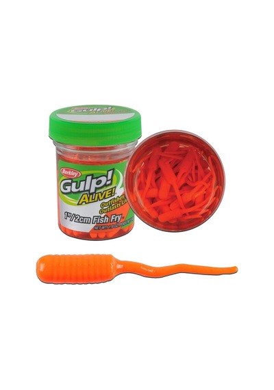 Berkley Gulp Alive Fish Fry Fluorescent Orange 2 Cm Sıvılı Silikon Yem