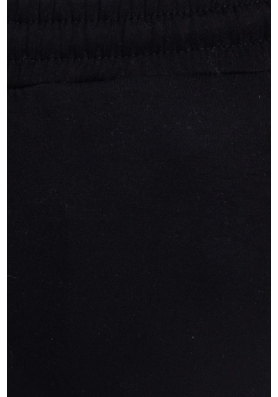 Tudors Erkek Slim Fit Dar Kesim Beli Bağcıklı 3 Cepli Geniş Paça Siyah Eşofman Altı-41907 Siyah