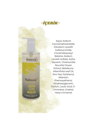 Natexia Kükürt Ve Tto İçeren Scaderm Sülfür&tto Yıkama Jeli 400 Ml