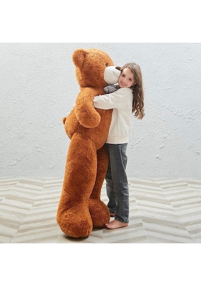 Peluş 120 Cm Papyonlu Sevimli Ayı - Sevgiliye Özel Hediye