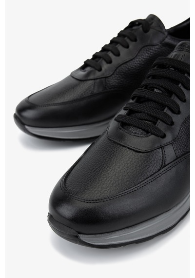 Valmenti Erkek Hakiki Deri Siyah Sneakers & Spor Ayakkabı 771 81128 Erk Ayk Y26 Sıyah