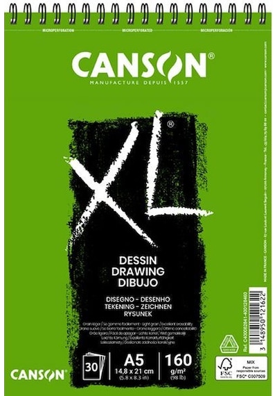 Canson Xl Dessın 160Gr A5 Çizim Defteri