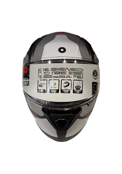 Shiro Katana Sv Orbe Kapalı Kask Mat Gri - Siyah