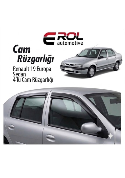Renault 19 Europa 4'lü Sedan-hb Mugen Cam Rüzgarlığı