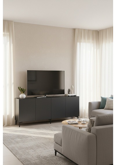 Ka1899a Aplos Konsol ,tv Sehpası Antrasit 180cm