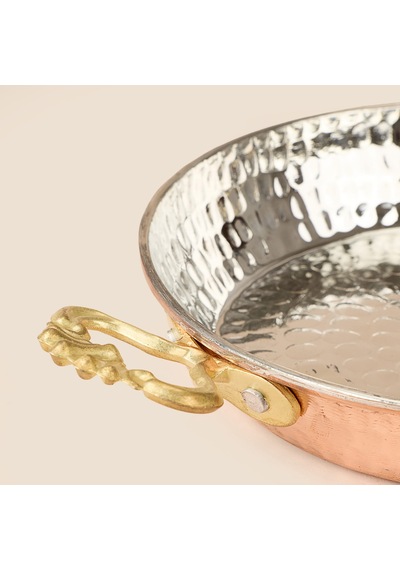 Bakır Sahan - Renkli - 16 Cm