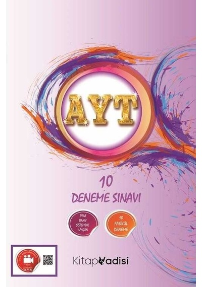 AYT 10 Deneme Sınavı  -  Video Çözümlü -  Kitap Vadisi Yayınları