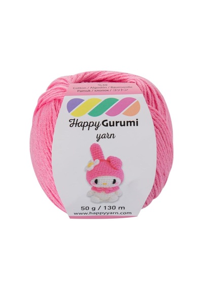 Happy Gurumi Amigurumi Örgü İpi 50gr 130m Örgü İpi Pembe Diğer