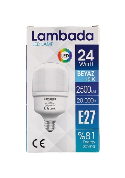 24w Torch Beyaz Led Ampul 1 Adet Altın