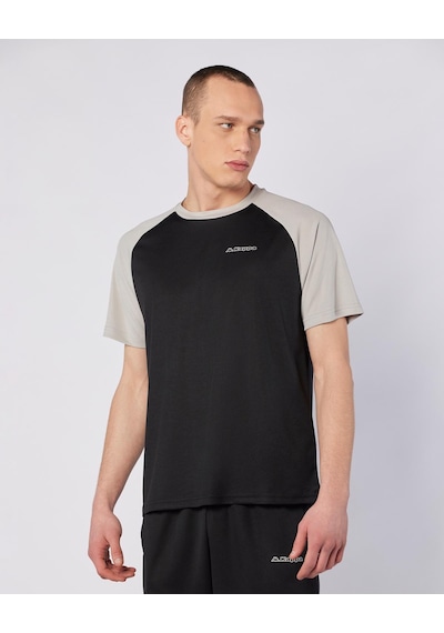 Kappa Kuby Tee Erkek Siyah-gri Regular Tişört Siyah - Gri
