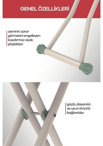 Perilla Silvia Ütü Masası, Ayarlanabilir Yükseklik, Beyaz Diğer