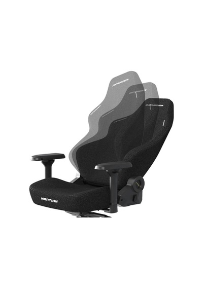 Dxracer Martıan Serisi Kumaş Oyun Koltuğu, 4d Kolçaklar, 4d Entegre Bel Desteği, 90 135 Sırt Yatma Deste Siyah