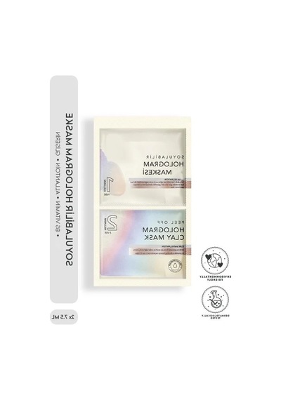 Soyulabilir Hologram Yüz Maskesi - 2x7.5 Ml