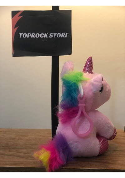 Sevimli Unicorn Peluş Oyuncak Hediyelik Oyuncak Anahtarlık Uyku Arkadaşı 12 Cm PEMBE