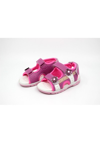 Zerhan Kız Bebek Cırtlı Sandalet Pembe