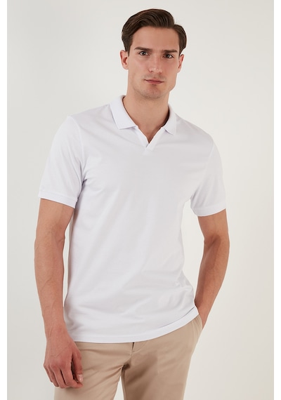 Buratti Regular Fit Pamuklu Erkek Polo Yaka T Shirt 5902141 Beyaz