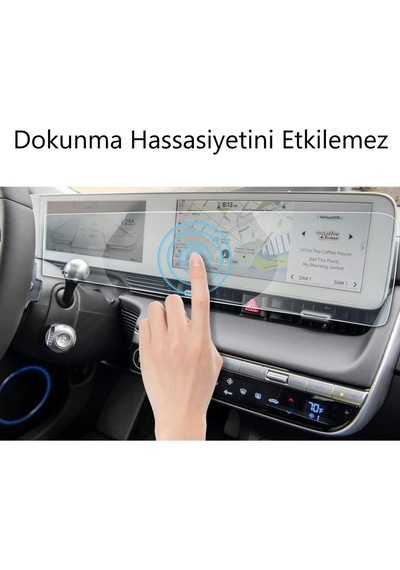 Hyundai Ioniq 5 Mat Ekran Koruyucu Multimedya Dijital Kadran ' Sadece Ekran Koruyucu