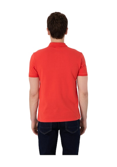 U.S. Polo Assn. Erkek Slim Fit Polo Yaka Basic Tişört Kırmızı