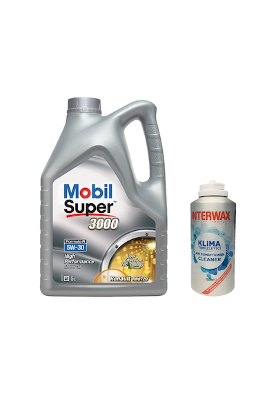 Mobil Super 3000 Formula R 5W-30 Motor Yağı 5 L + Klima Temizleyici 150 ML