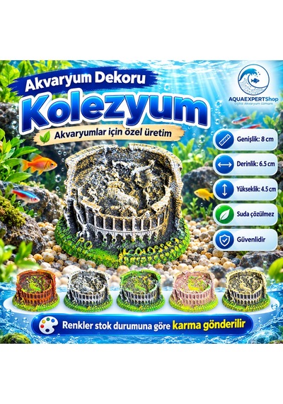 Akvaryum Dekoru - Kelezyum - Salınım Yapmaz - Balıklar İçin Güvenli