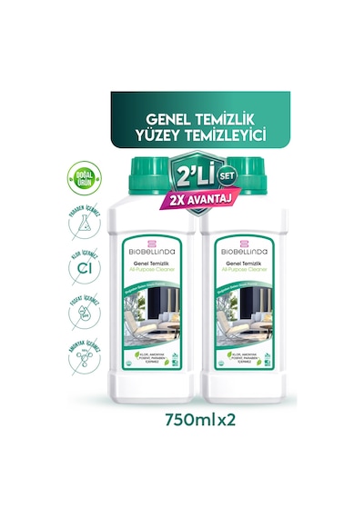 Yoğun Güçlü Genel Temizlik Genel Temizlik Ürünü 2 'li Set Diğer
