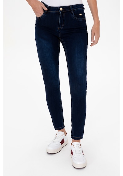 U.S. Polo Assn. Kadın Koyu Mavi Skinny Fit Jean Pantolon 50308101-DN0023