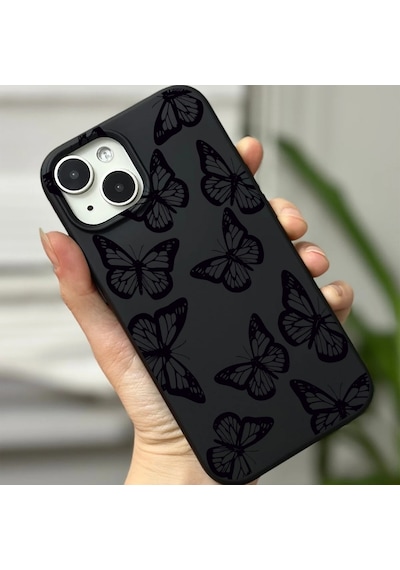 Apple Uyumlu iPhone 14 Plus / 15 Plus İle Premier Kalite Özel Üretim Baskılı Silikon Telefon Kılıfı Bc 4 Siyah
