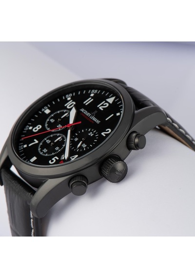 Jacques Lemans Sport Jl.42-2f Quartz Deri Siyah 10 Atm 42 Mm Erkek Kol Saati Siyah