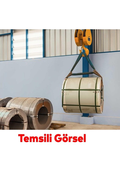 Lexroo Spanzet Sapan Polyester Sağlam Yük Kaldırma Lila Renk 1 Ton 5 Metre Taşıma İndirme Halat