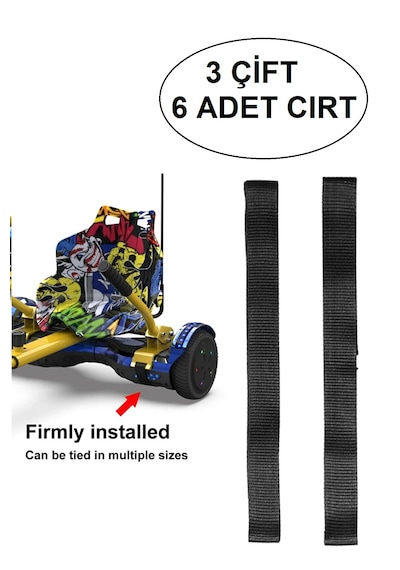 Hoverkart Hoverway Tüm Modeller İle Uyumlu Cırt 3 Çift 6 Adet