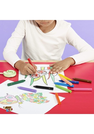 Bic Kids Jumbo Üçgen Elleri Kirletmeyen Yıkanabilir Pastel Boya