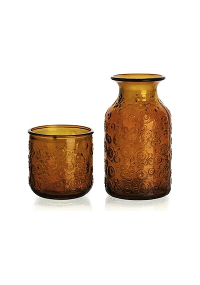 San Miguel Flora Bardaklı Sürahi Turuncu 21 Cm