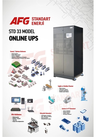 80 Kva Trifaze Online Ups Std 33 Model Kesintisiz Güç Kaynağı