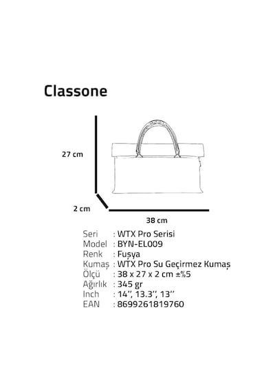One Byn-el009 Wtxpro Su Geçirmez Kumaş 13-14 İnch Bayan Laptop, Notebook, Apple MacBook Uyumlu Air El Çantası- Tote Bag- Fuşya Çok Renkli One Byn-el009 Wtxpro Su Geçirmez Kumaş 13-14 İnch Bayan Laptop, Notebook, Apple MacBook Uyumlu Air El Çantası- Tote Bag- Fuşya Çok Renkli