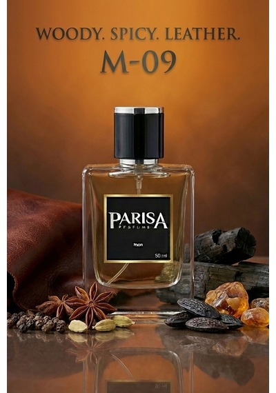 M-09 Serious Man Edp 50 Ml - Siyah Biber & Deri Notalı Ağır Odunsu Baharatlı Erkek Parfümü Prsm09 Odunsu