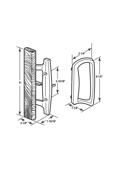 1204 Sliding Handle Set Handle Diecast