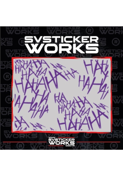 Haha Sticker Motor Araba Dekorasyon Sticker Evrensel 50 Adet 1 Paket