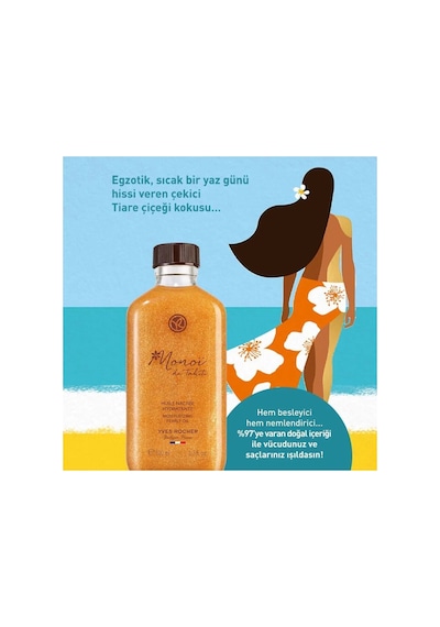 Parıltılı Monoi De Tahiti Saç Ve Vücut Yağı Işıltı Veren Besleyici Nemlendirici Vegan 100 Ml