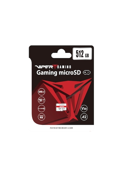 Patriot Viper Gaming Series 512gb Microsdxc V30 A2 U3 Uhs-ı Class 10 Hafıza Kartı Pv512ggm32mcx