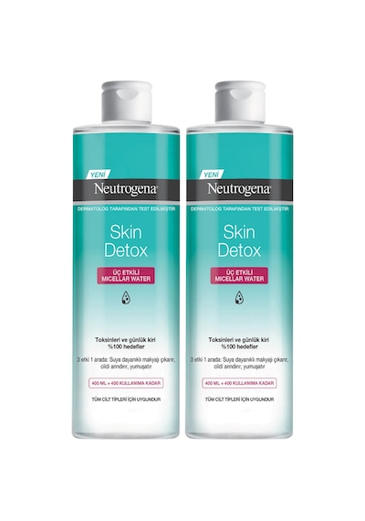 Neutrogena Skin Detox 3 Etkili Micellar Water 2'li 400 Ml