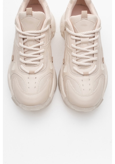 Luvishoes Luvi Shoes Lecce Bej Cilt Kadın Spor Ayakkabı Bej